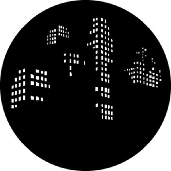 Rosco GAM Steel Gobo City Windows (Rosco GAM Steel Gobo 308)